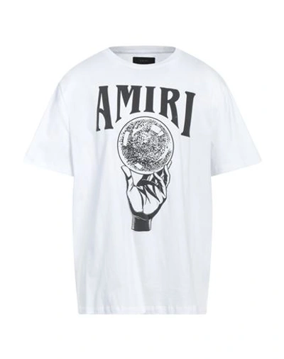 Shop Amiri Man T-shirt White Size L Cotton