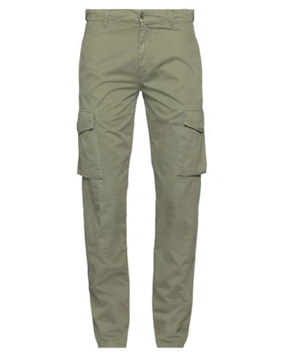 Shop Aspesi Man Pants Military Green Size 30 Cotton