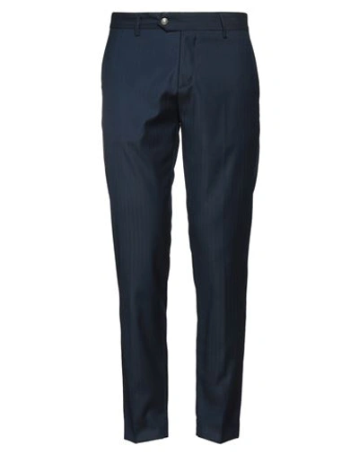Shop Bharnaba Man Pants Midnight Blue Size 38 Polyester, Viscose, Elastane