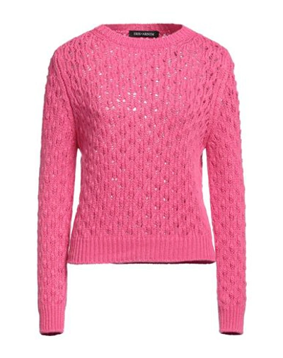 Shop Iris Von Arnim Woman Sweater Fuchsia Size M Cashmere In Pink