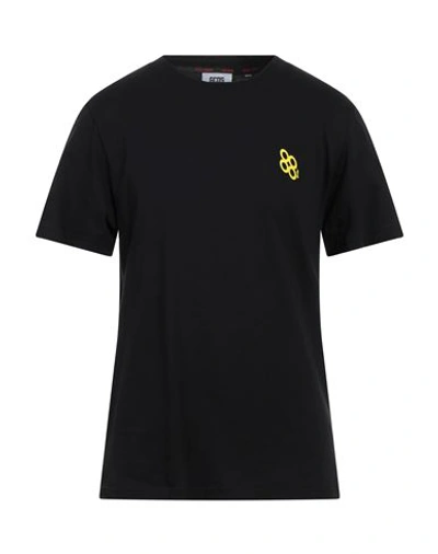 Shop Gcds Man T-shirt Black Size Xl Cotton
