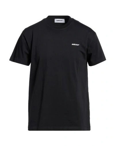 Ambush Logo-embroidered T-shirt Set (set Of Three) In Black
