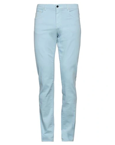 Shop Panama Man Pants Light Blue Size 33 Cotton, Elastane