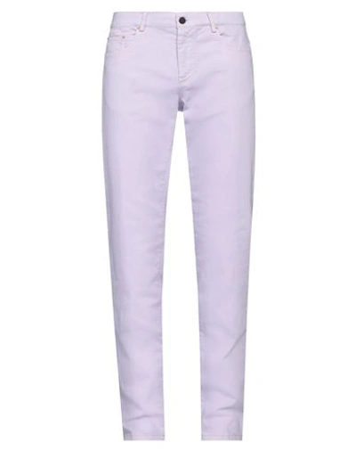 Shop Panama Man Pants Light Purple Size 33 Cotton, Elastane