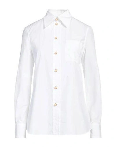 Shop Lanvin Woman Shirt White Size 8 Cotton