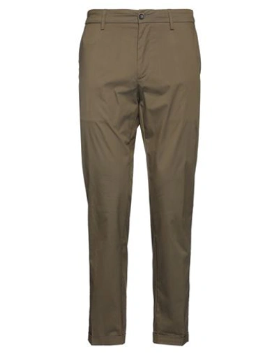 Shop Re-hash Re_hash Man Pants Military Green Size 33 Cotton, Polyamide, Elastane