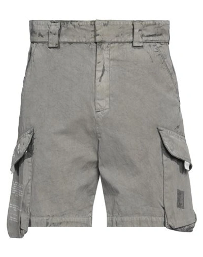 Shop A-cold-wall* Man Shorts & Bermuda Shorts Grey Size 32 Cotton, Nylon