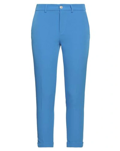 Shop Liu •jo Woman Pants Blue Size 8 Polyester, Elastane