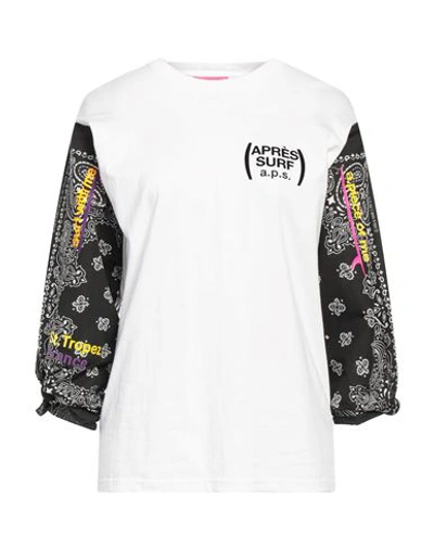 Après Surf Woman T-shirt White Size S Cotton In White