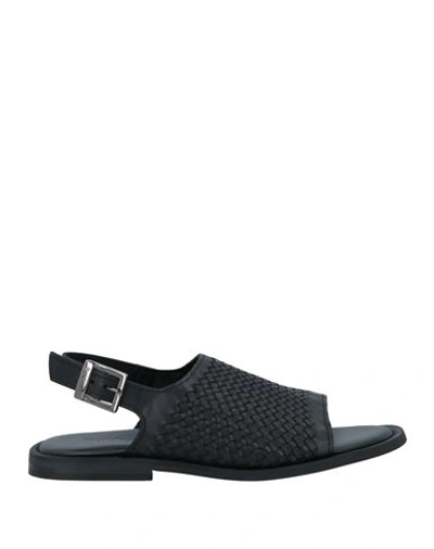 Shop Baldinini Man Sandals Black Size 9 Leather