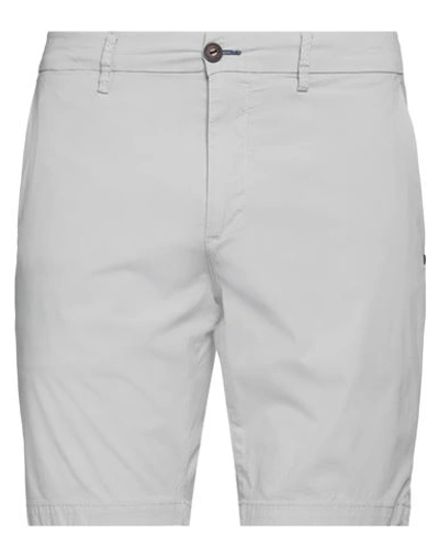 Shop Impure Man Shorts & Bermuda Shorts Light Grey Size 34 Cotton, Elastane