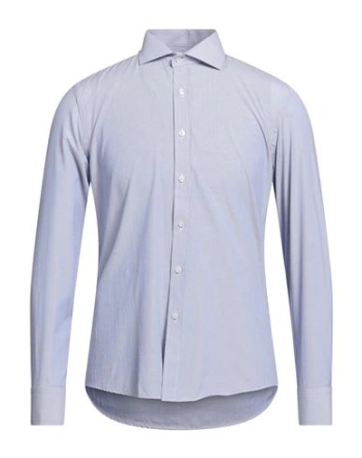 Shop Egon Von Furstenberg Man Shirt Light Blue Size 17 ½ Cotton
