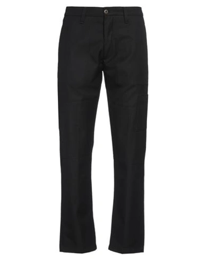 Siviglia Man Pants Black Size 33 Cotton, Virgin Wool, Elastane In Black