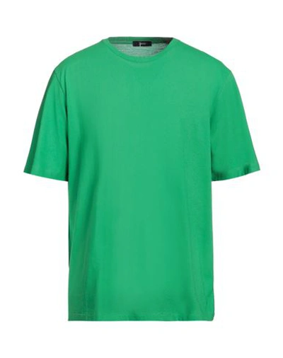 Shop Herno Man T-shirt Green Size 44 Cotton