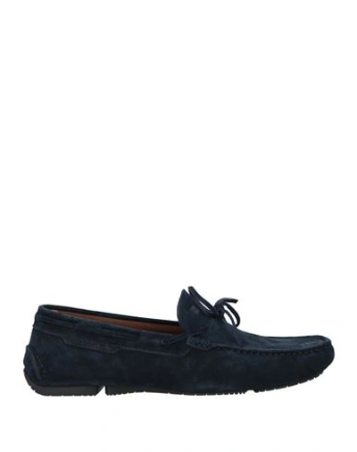 Shop Fratelli Rossetti Man Loafers Navy Blue Size 9 Soft Leather