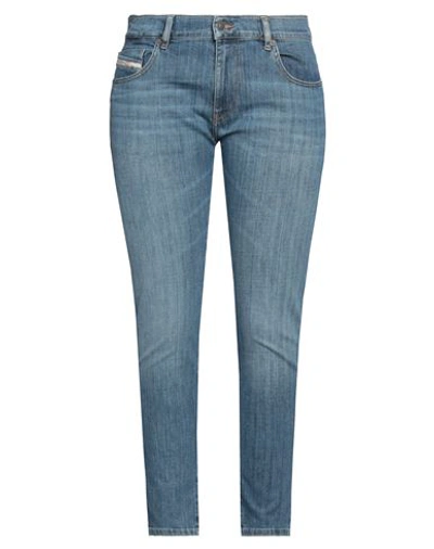 Shop Diesel Woman Jeans Blue Size 32w-30l Cotton, Elastomultiester, Elastane