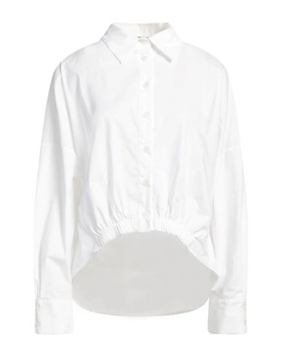 Shop Cristinaeffe Woman Shirt White Size M Cotton