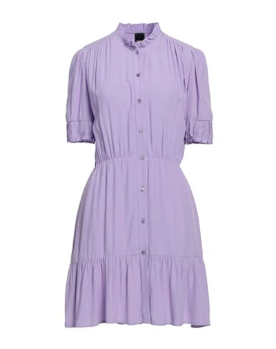 Shop Pinko Woman Mini Dress Light Purple Size 8 Viscose