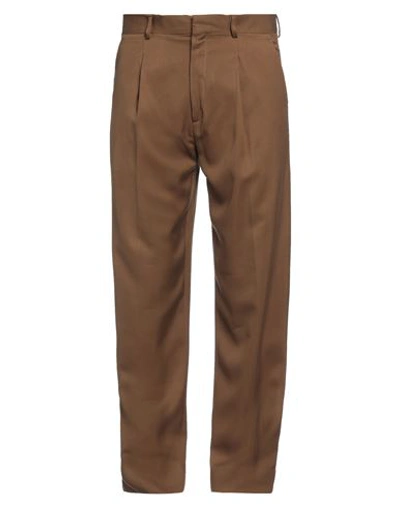 Shop Costumein Man Pants Brown Size 34 Lyocell
