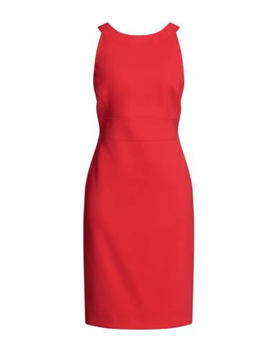 Shop Boutique Moschino Woman Midi Dress Red Size 6 Polyester, Elastane