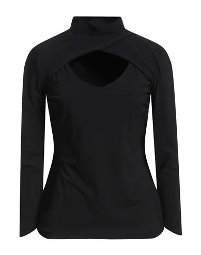 Shop Chiara Boni La Petite Robe Woman T-shirt Black Size S Polyamide, Elastane