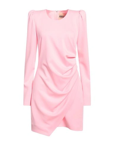 Aniye By Woman Mini Dress Pink Size 10 Polyester, Elastane In Pink