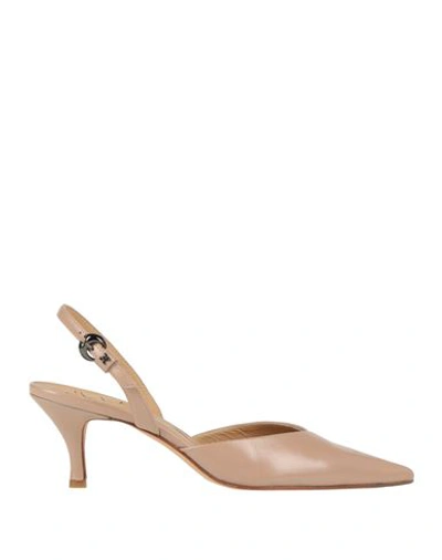 Shop Fabi Woman Pumps Blush Size 6 Soft Leather In Pink