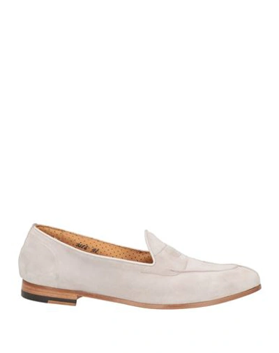 Shop Silvano Sassetti Woman Loafers Light Grey Size 6.5 Leather