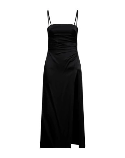 Shop Act N°1 Woman Midi Dress Black Size 2 Acetate, Viscose