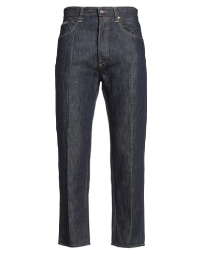 Shop Lardini Man Jeans Blue Size 32 Cotton, Linen
