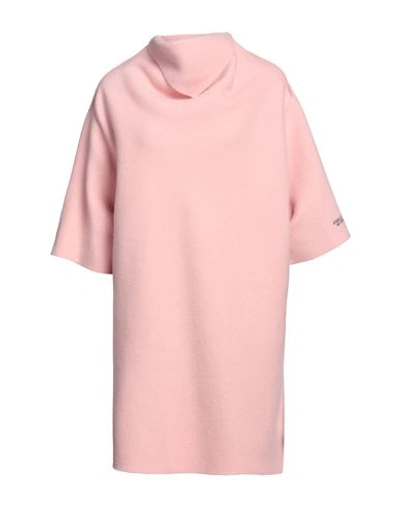 Shop Raf Simons Woman Mini Dress Pink Size M Virgin Wool, Mohair Wool