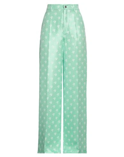 Shop Collectors Club Woman Pants Green Size 10 Acetate, Viscose