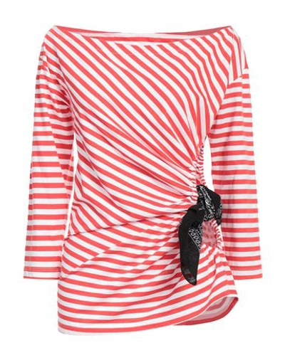 Shop Stella Jean Woman T-shirt Red Size 10 Cotton