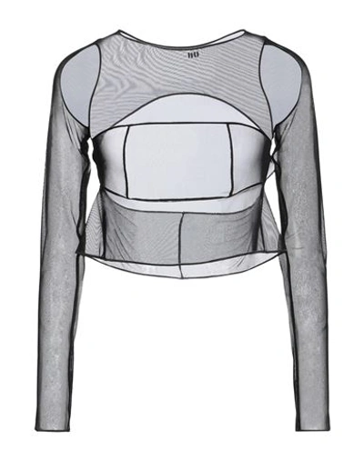 Shop Und Woman T-shirt Black Size 3 Polyamide, Elastane