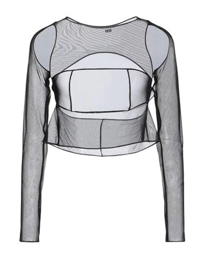 Und Woman T-shirt Black Size 3 Polyamide, Elastane In Black