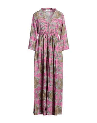 Snobby Sheep Woman Maxi Dress Pink Size 10 Cotton In Pink