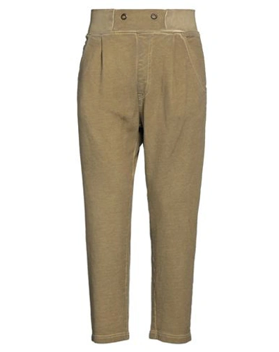 Shop Novemb3r Man Pants Khaki Size Xl Cotton In Beige