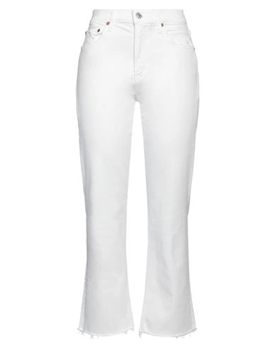 Shop Citizens Of Humanity Woman Jeans White Size 27 Organic Cotton, Viscose, Elastane