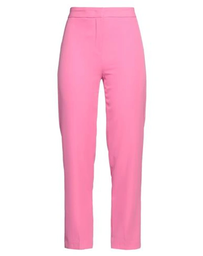 Compagnia Italiana Woman Pants Fuchsia Size 4 Polyester, Elastane In Pink