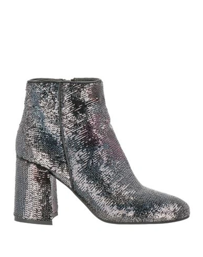 Shop Alma En Pena . Woman Ankle Boots Deep Purple Size 7 Textile Fibers