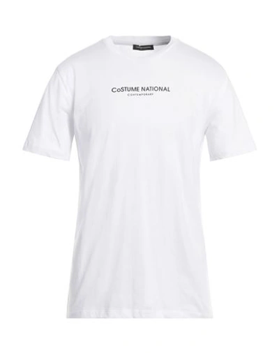 Shop Costume National Man T-shirt White Size M Cotton