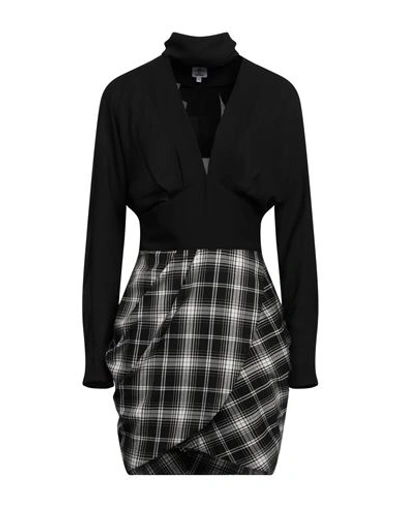 Shop Gil Santucci Woman Mini Dress Black Size 10 Polyester, Viscose, Elastane