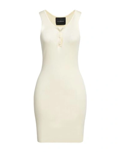 Shop John Richmond Woman Mini Dress Ivory Size L Viscose, Polyester In White