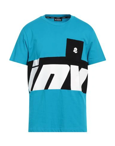 Shop Invicta Man T-shirt Azure Size Xl Cotton In Blue