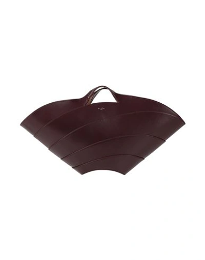 Shop Alaïa Woman Handbag Burgundy Size - Leather In Red