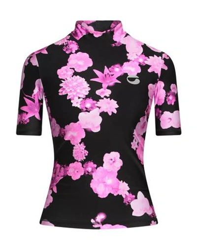 Shop Coperni Woman T-shirt Pink Size Xs Polyamide, Elastane