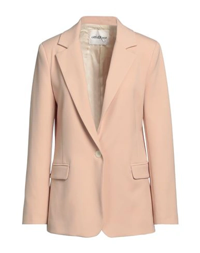 Shop Ottod'ame Woman Blazer Blush Size 10 Polyester, Viscose, Elastane In Pink