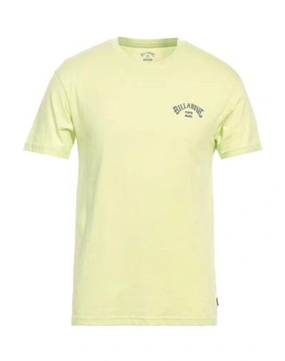 Shop Billabong Man T-shirt Acid Green Size M Organic Cotton