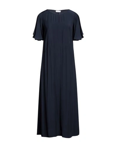 Shop Diana Gallesi Woman Midi Dress Midnight Blue Size 12 Viscose