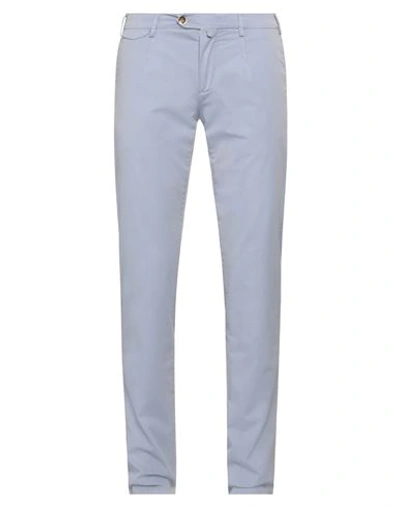 Shop Verdera Man Pants Light Blue Size 38 Cotton, Polyester, Elastane In Grey